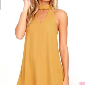 Grove Thing Golden Yellow Swing Dress